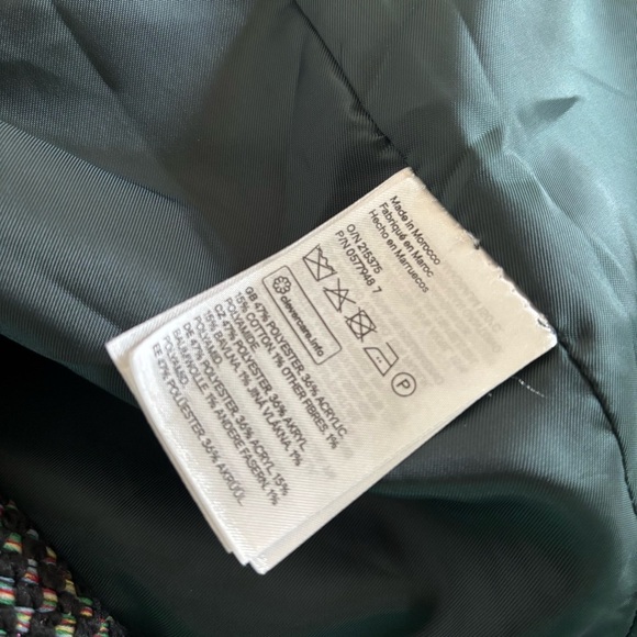 H&M | CLASSIC RAINBOW DARK TWEED STRUCTURED MID COAT
MINIMALISTIC A-LINE Sz 16 - Picture 8 of 10